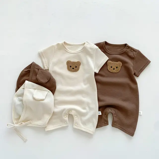 Teddy rompers with hat