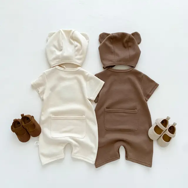 Teddy rompers with hat