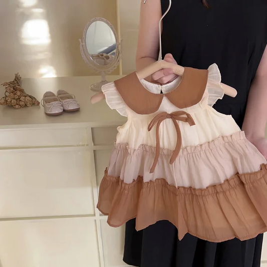 Cocoa & Cream Tiered Dress