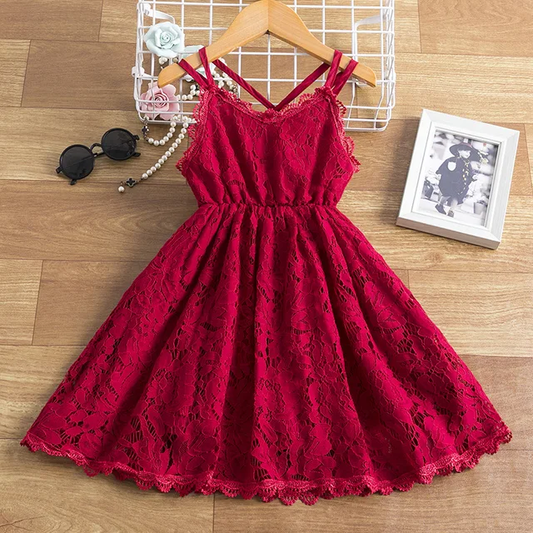 Crimson Lace Elegance