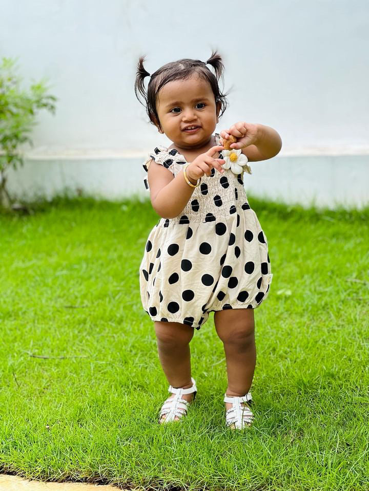 Levi- the Polo dot romper