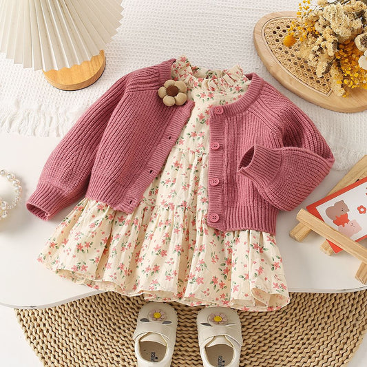 Pink Petal Sweater & Frock
